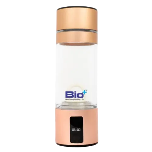 Hydrogen+ water generator by Zenova Alkahydo producing hydrogen-rich water for health and wellness